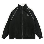 CATTEE Striped Stand Collar Jacket - COPPING THREADS - CATTEE