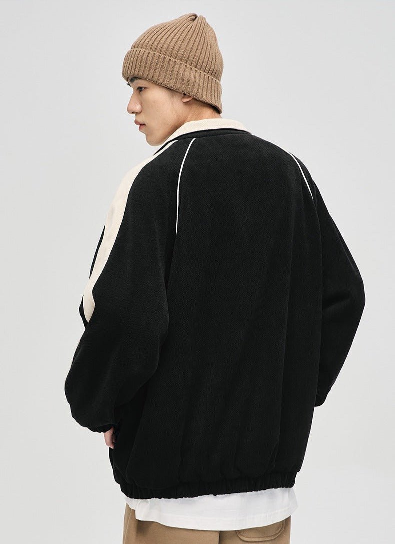 CATTEE Striped Stand Collar Jacket - COPPING THREADS - CATTEE