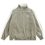 CATTEE Striped Stand Collar Jacket - COPPING THREADS - CATTEE