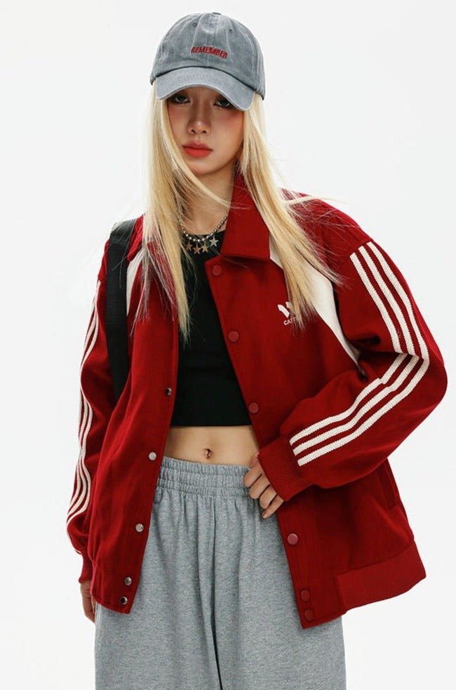 CATTEE Vintage Baseball Jacket - COPPING THREADS - CATTEE Hover Image