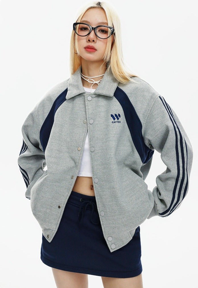 CATTEE Vintage Baseball Jacket - COPPING THREADS - CATTEE