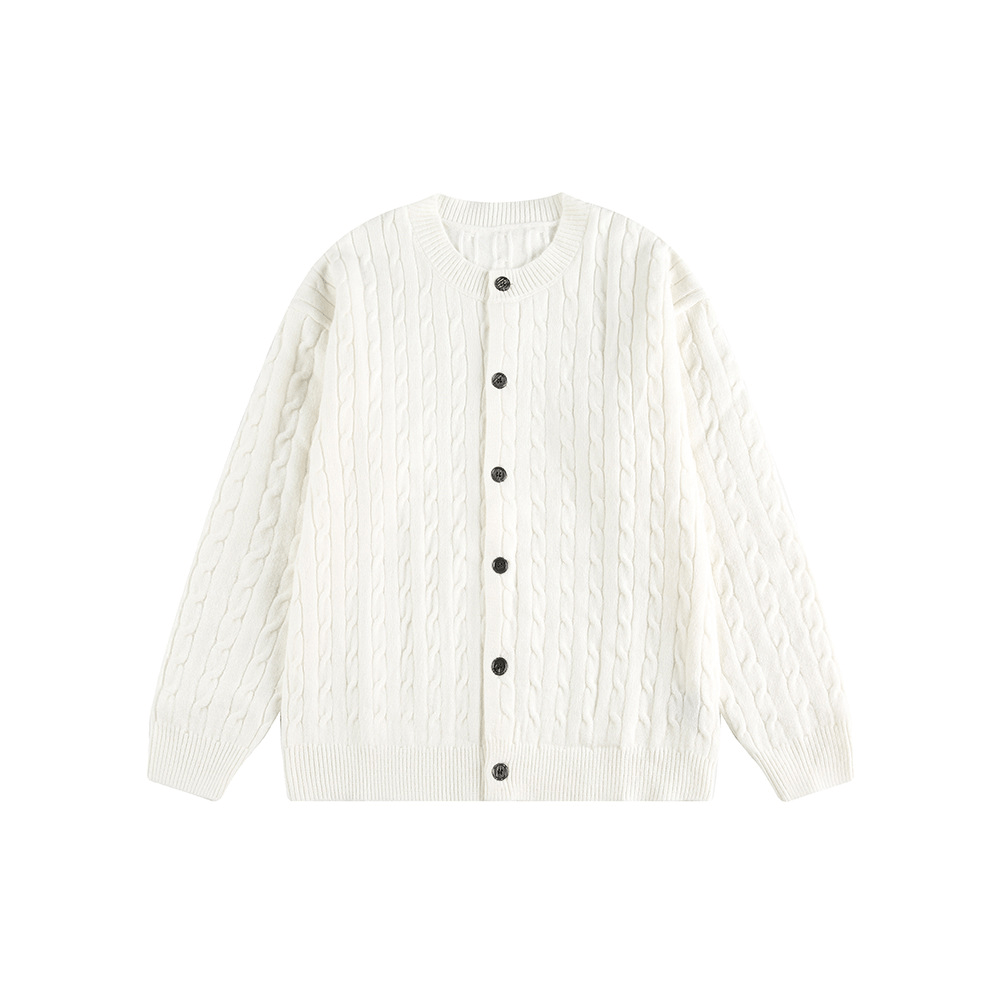 CATTEE Vintage Cable Knit Cardigan - COPPING THREADS - CATTEE