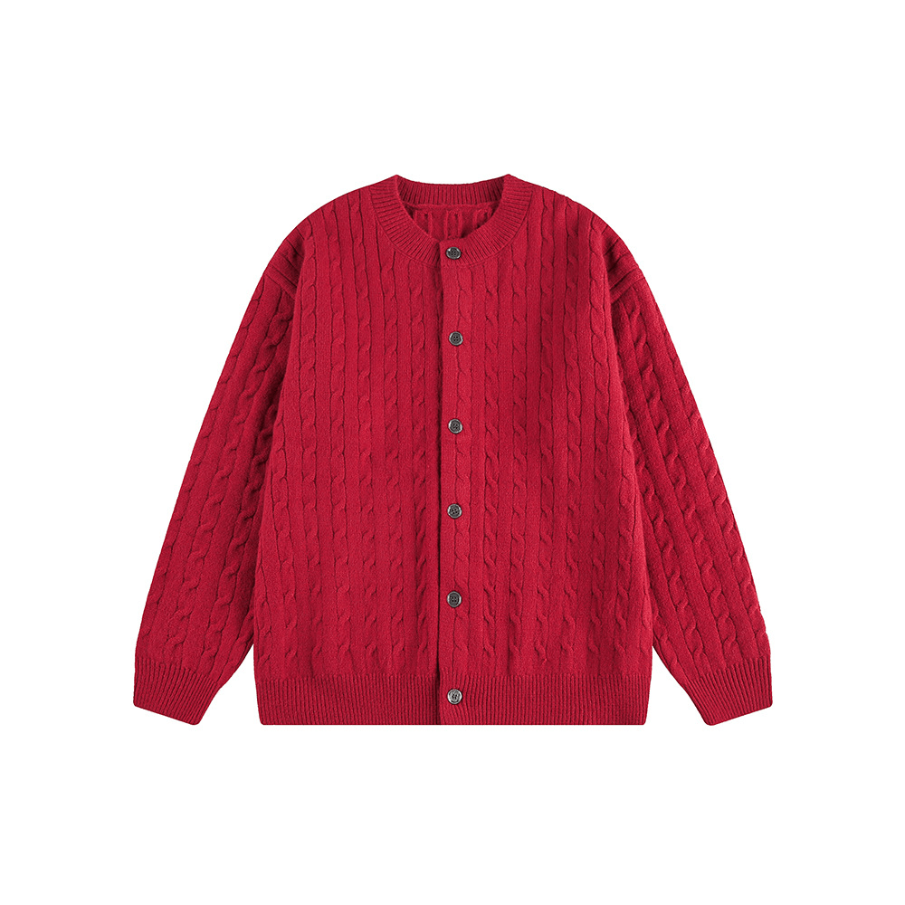 CATTEE Vintage Cable Knit Cardigan - COPPING THREADS - CATTEE
