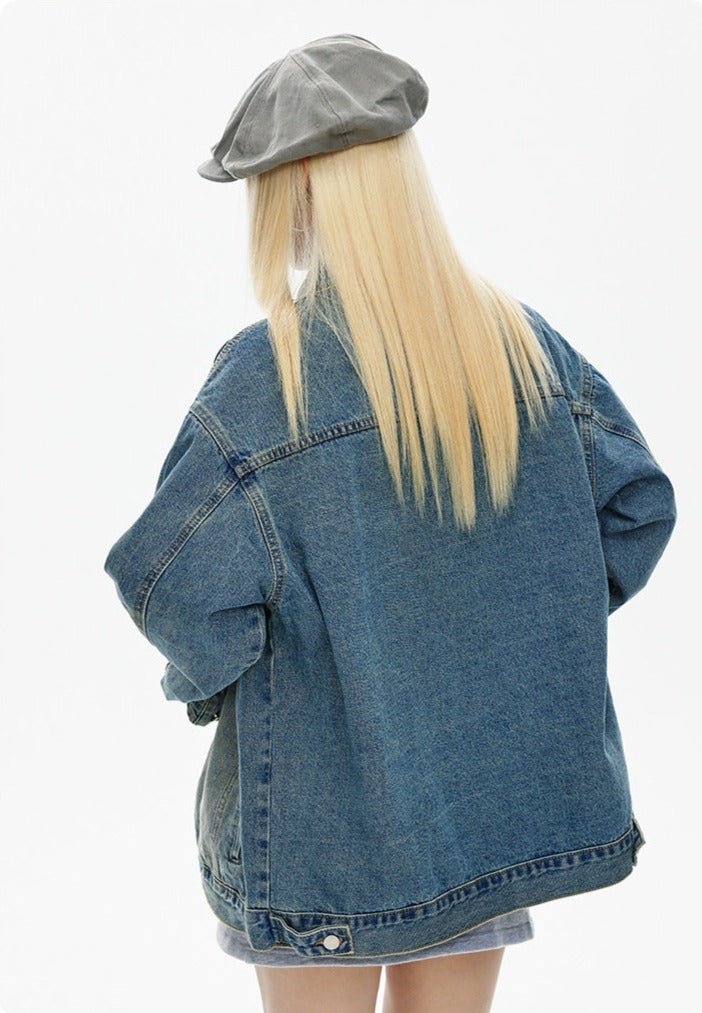 CATTEE Vintage Distressed Denim Jacket - COPPING THREADS - CATTEE