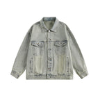 CATTEE Vintage Distressed Denim Jacket - COPPING THREADS - CATTEE