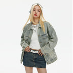 CATTEE Vintage Distressed Denim Jacket - COPPING THREADS - CATTEE