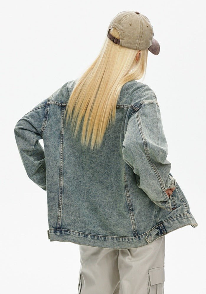 CATTEE Vintage Patchwork Denim Jacket - COPPING THREADS - CATTEE