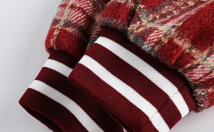 CATTEE Vintage Plaid Chanel - inspired Baseball Jacket - COPPING THREADS - CATTEE