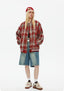CATTEE Vintage Plaid Chanel - inspired Baseball Jacket - COPPING THREADS - CATTEE