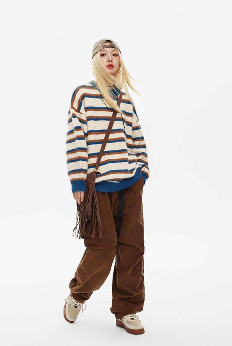 CATTEE Vintage Striped Sweater - COPPING THREADS - CATTEE