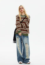CATTEE Vintage Striped Sweater - COPPING THREADS - CATTEE
