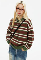 CATTEE Vintage Striped Sweater - COPPING THREADS - CATTEE
