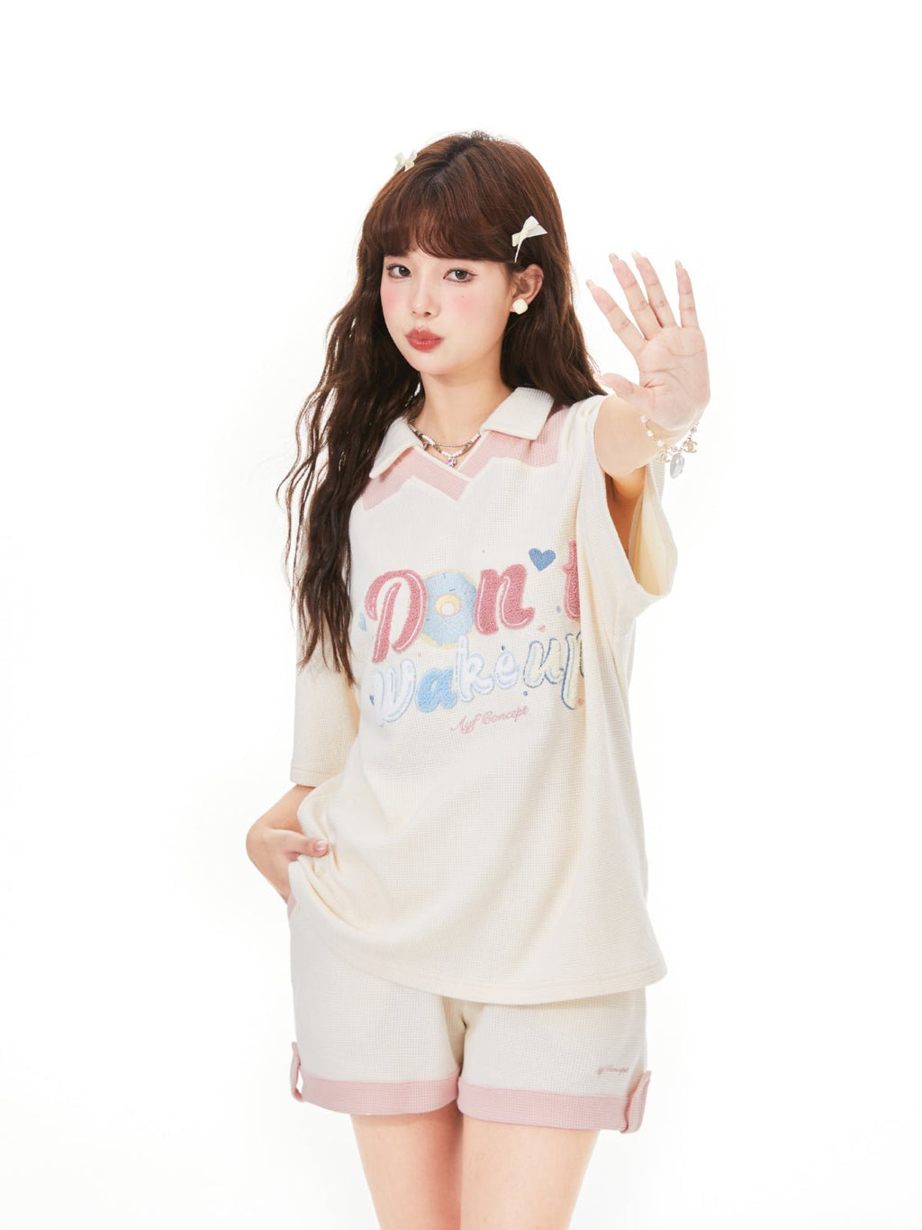 Chenille Embroidered Waffle Tee - COPPING THREADS - AYF