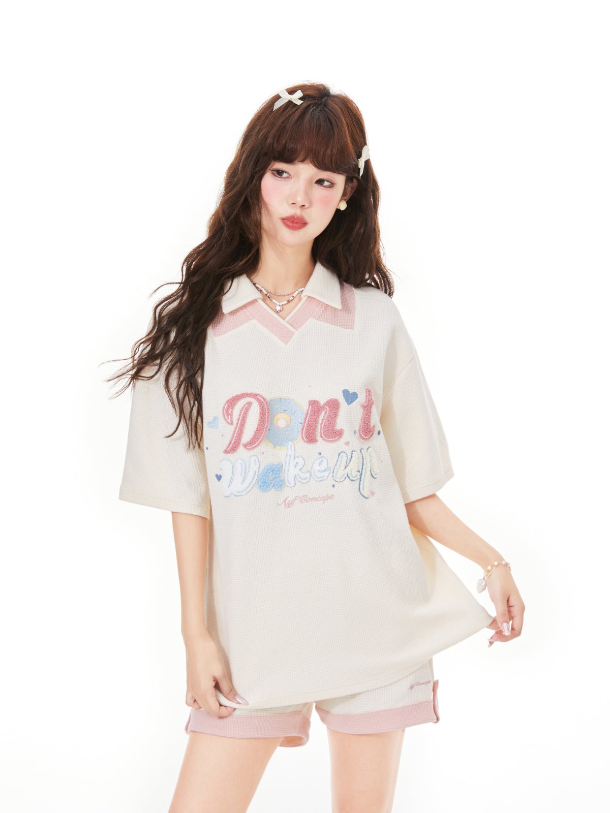 Chenille Embroidered Waffle Tee - COPPING THREADS - AYF Hauptbild