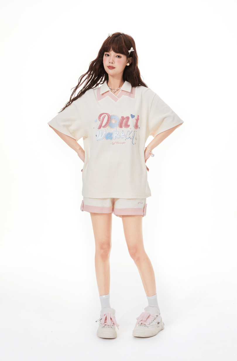 Chenille Embroidered Waffle Tee - COPPING THREADS - AYF