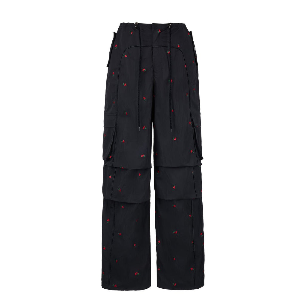 Cherry Embroidered Cargo Pants - COPPING THREADS - AYF