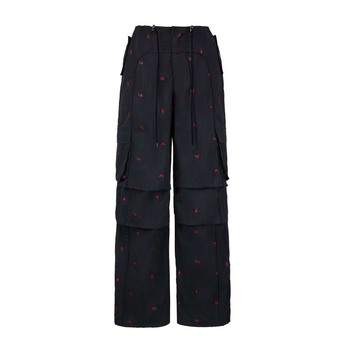 Cherry Embroidered Cargo Pants - COPPING THREADS - AYF