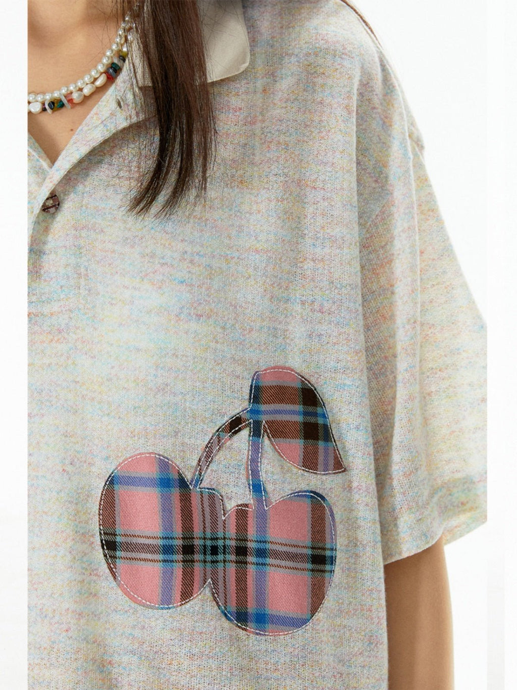 Cherry Print Polo Tee - COPPING THREADS - APRIORITY