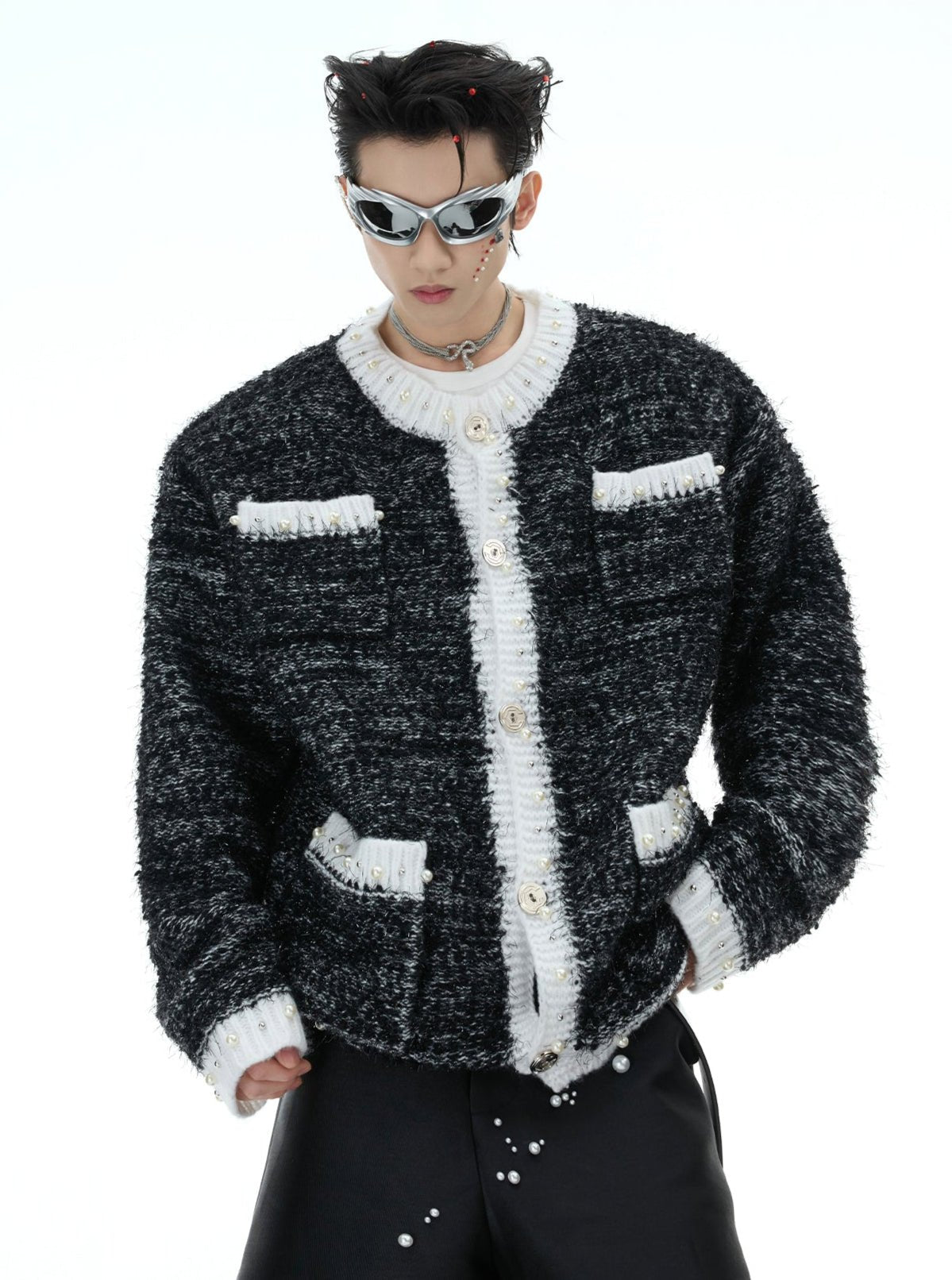 Chic Pearl - Embellished Knit Sweater - COPPING THREADS - ArguE CulturE Hauptbild