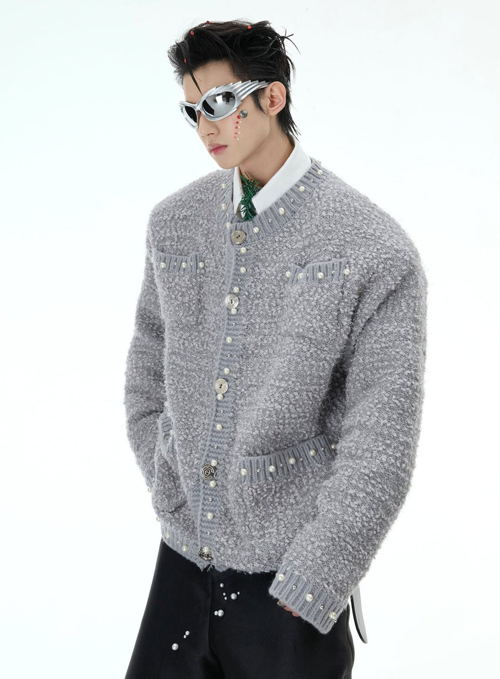 Chic Pearl - Embellished Knit Sweater - COPPING THREADS - ArguE CulturE