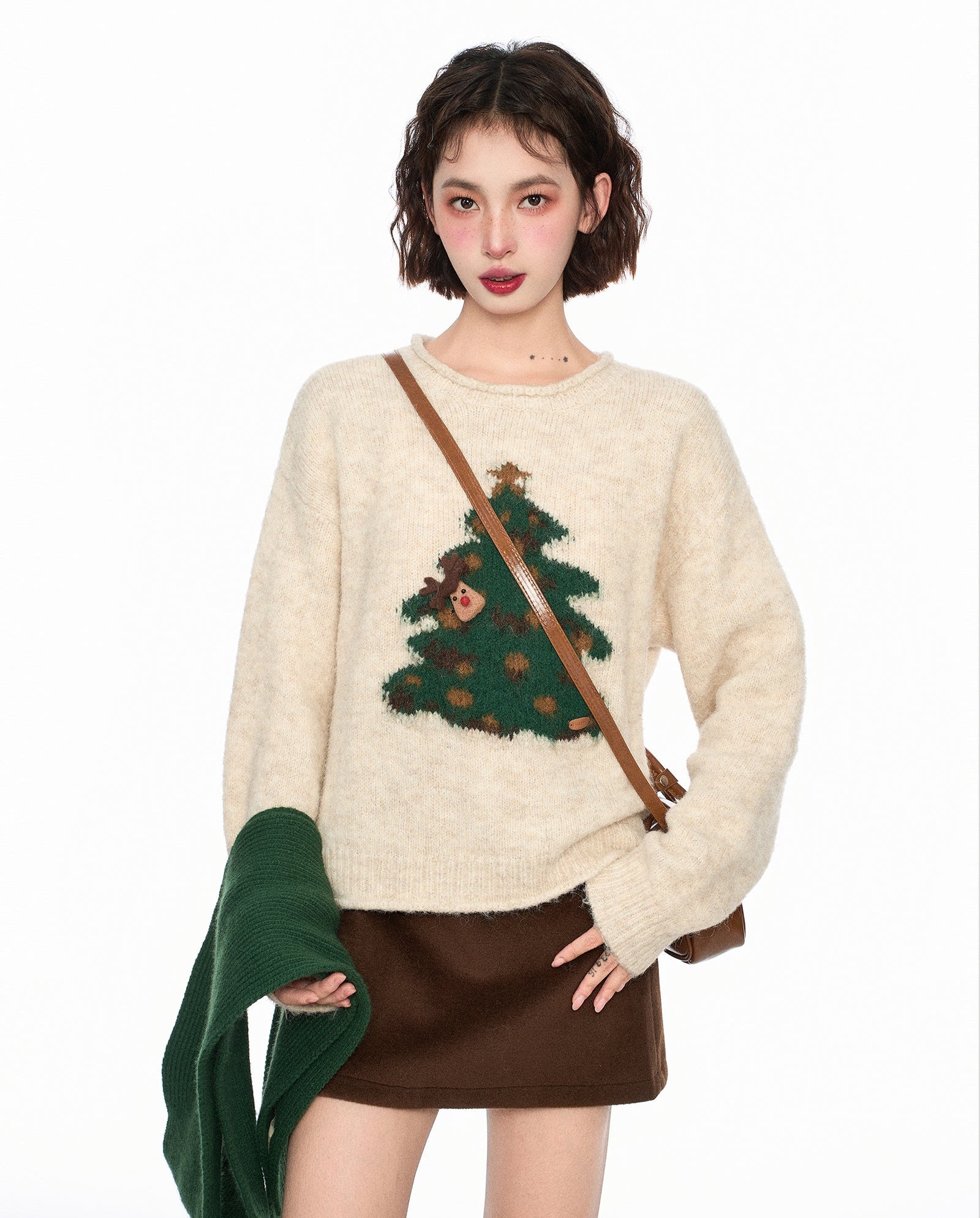 Christmas Tree Graphic Pullover Knit Sweater - COPPING THREADS - CT Select