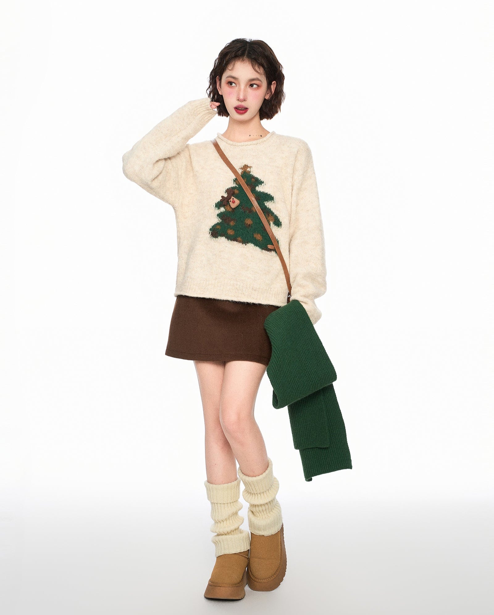 Christmas Tree Graphic Pullover Knit Sweater - COPPING THREADS - CT Select