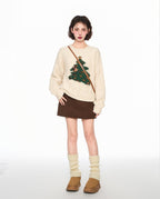Christmas Tree Graphic Pullover Knit Sweater - COPPING THREADS - CT Select
