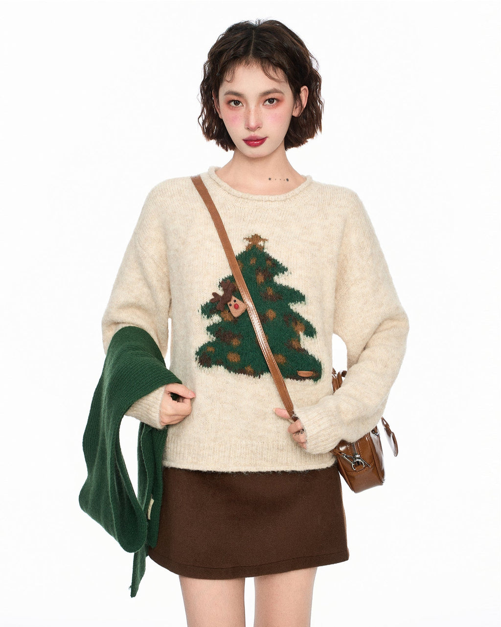 Christmas Tree Graphic Pullover Knit Sweater - COPPING THREADS - CT Select