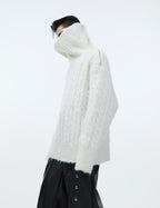 Chunky Cable Knit Turtleneck Sweater - COPPING THREADS - ArguE CulturE