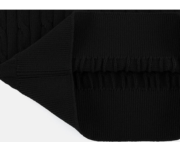 Classic-Fit Cable-Knit Polo - COPPING THREADS - IDLT