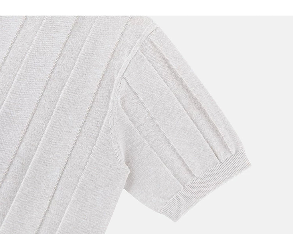 Classic-Fit Knit Tee - COPPING THREADS - IDLT