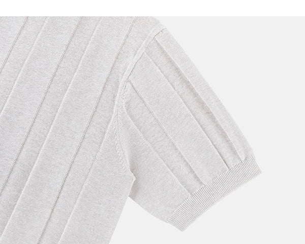 Classic-Fit Knit Tee - COPPING THREADS - IDLT