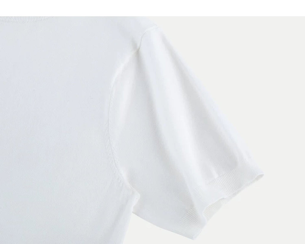 Clean-Cut Knit Tee - COPPING THREADS - IDLT