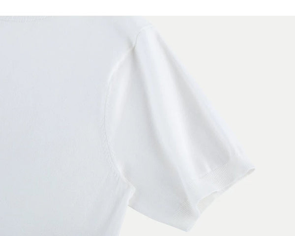 Clean-Cut Knit Tee - COPPING THREADS - IDLT