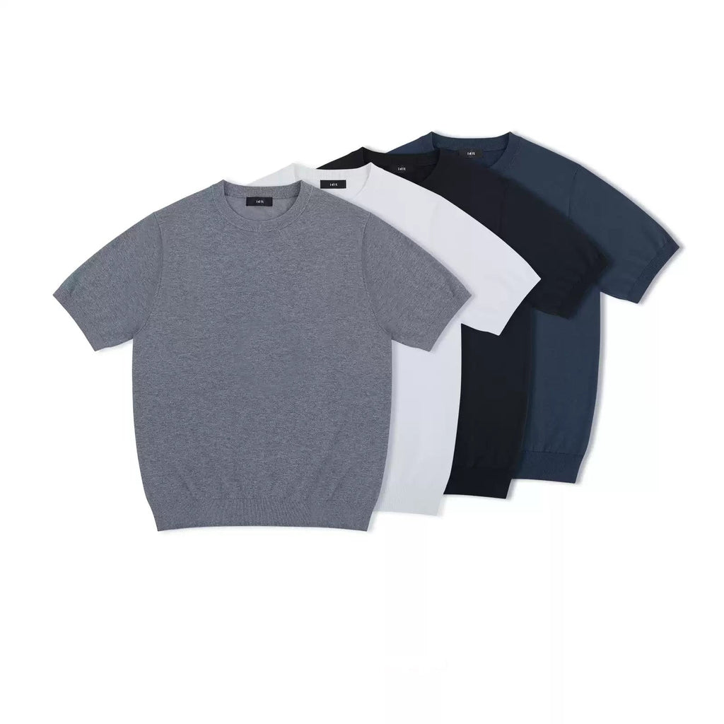 Clean-Cut Knit Tee - COPPING THREADS - IDLT