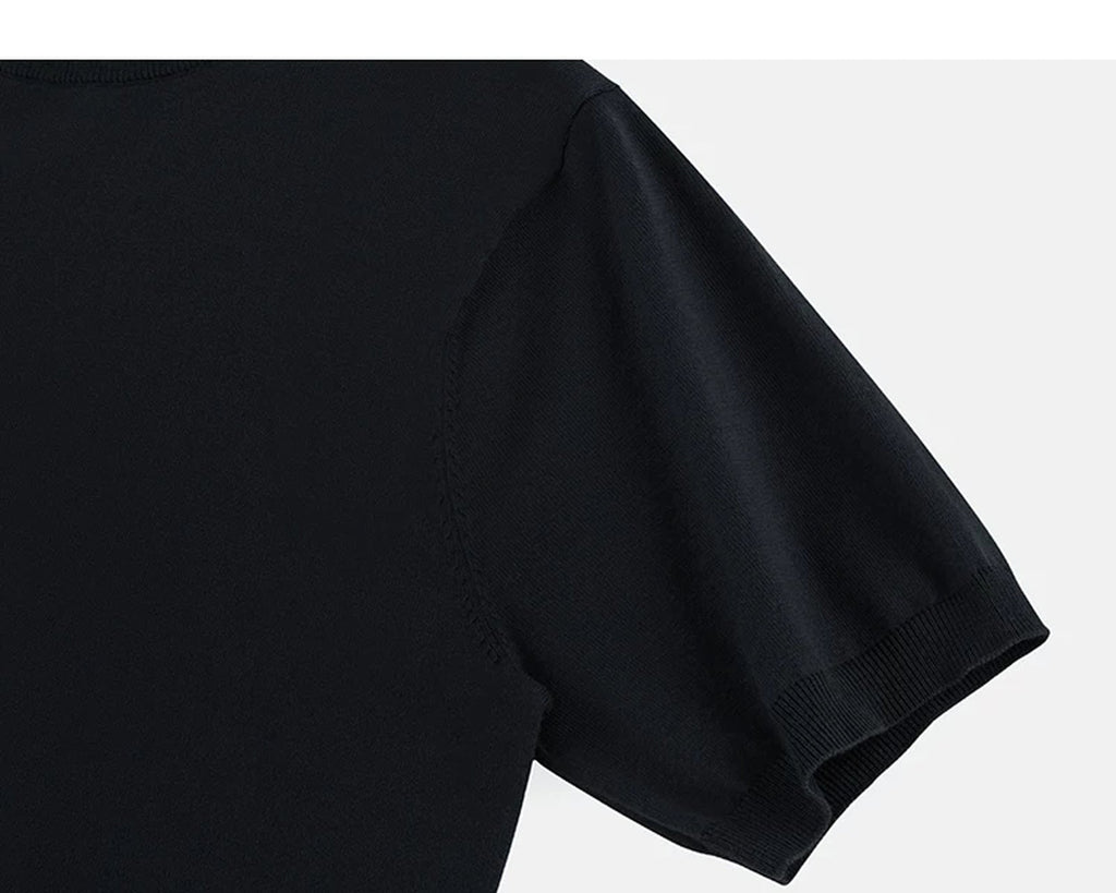 Clean-Cut Knit Tee - COPPING THREADS - IDLT