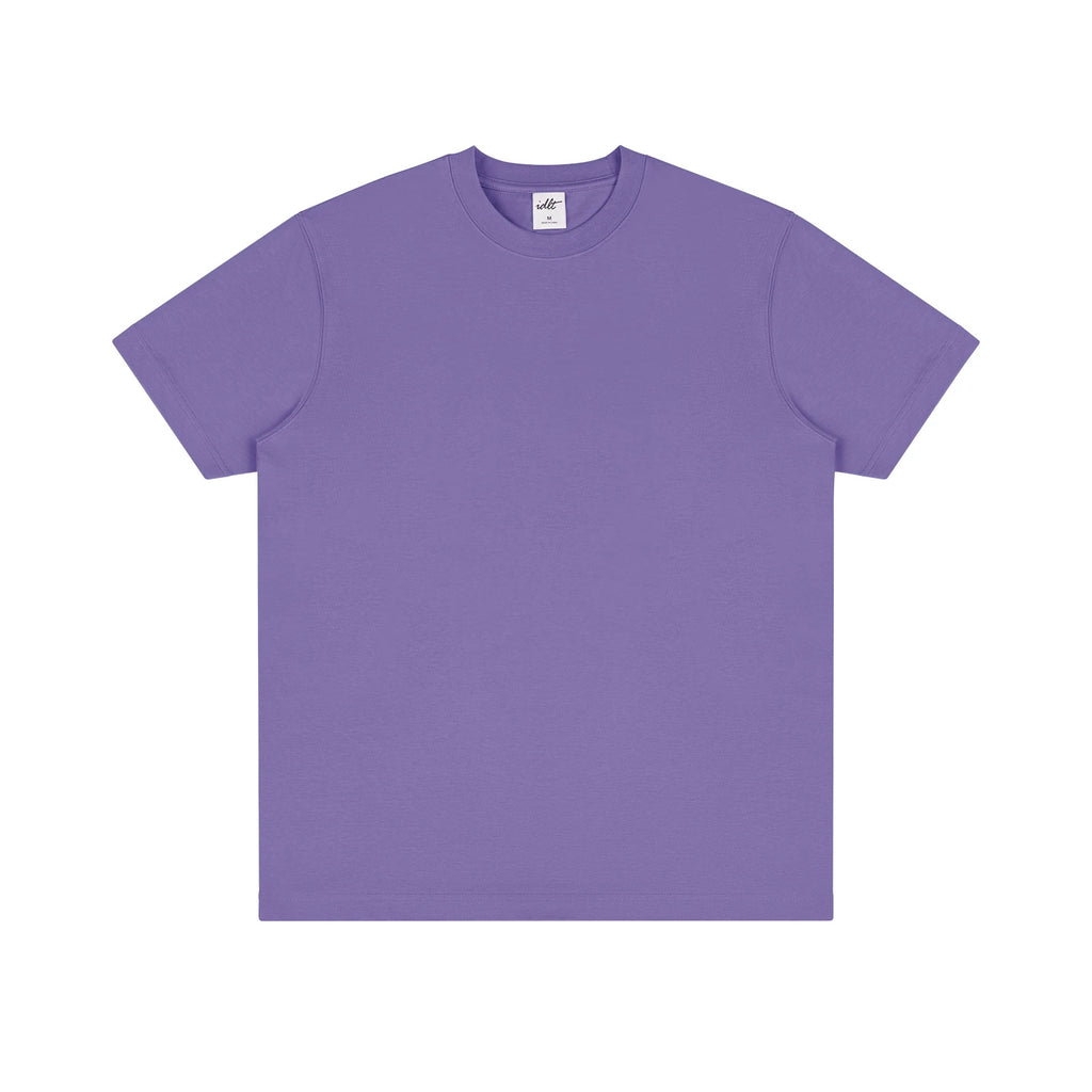 IDLT T-shirt, purple front.