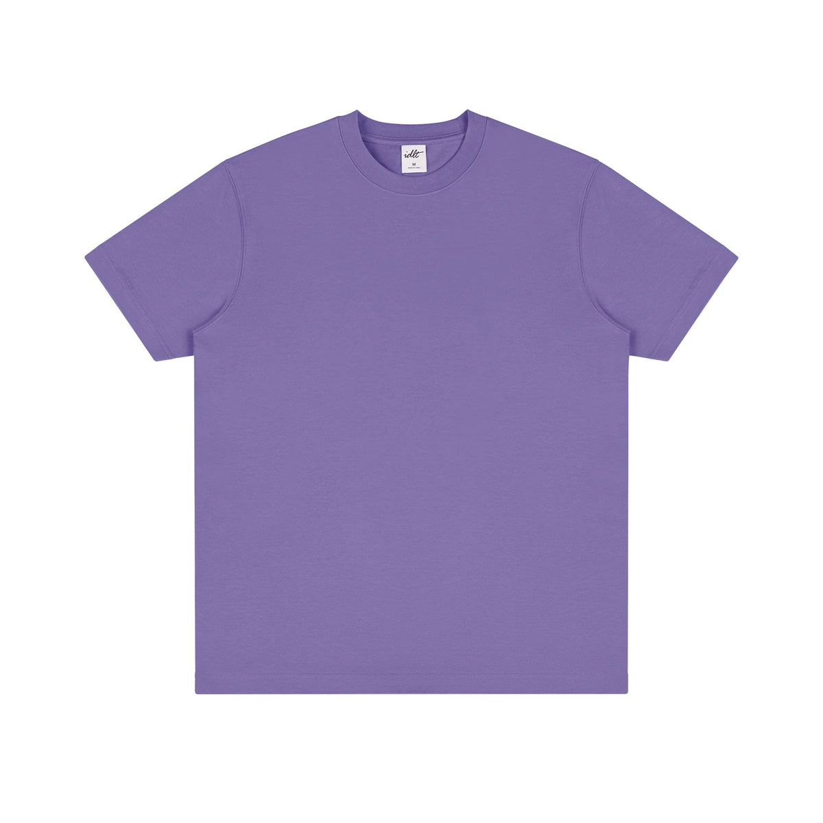 IDLT T-shirt, purple front.