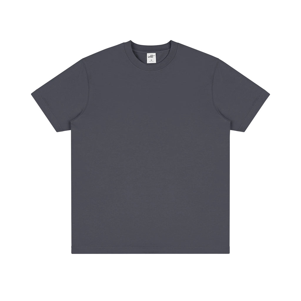 IDLT T-shirt, dark gray front.