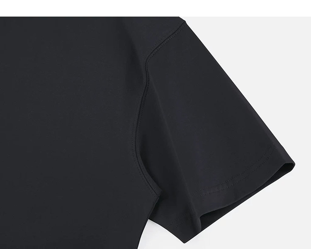 IDLT T-shirt, black sleeve.