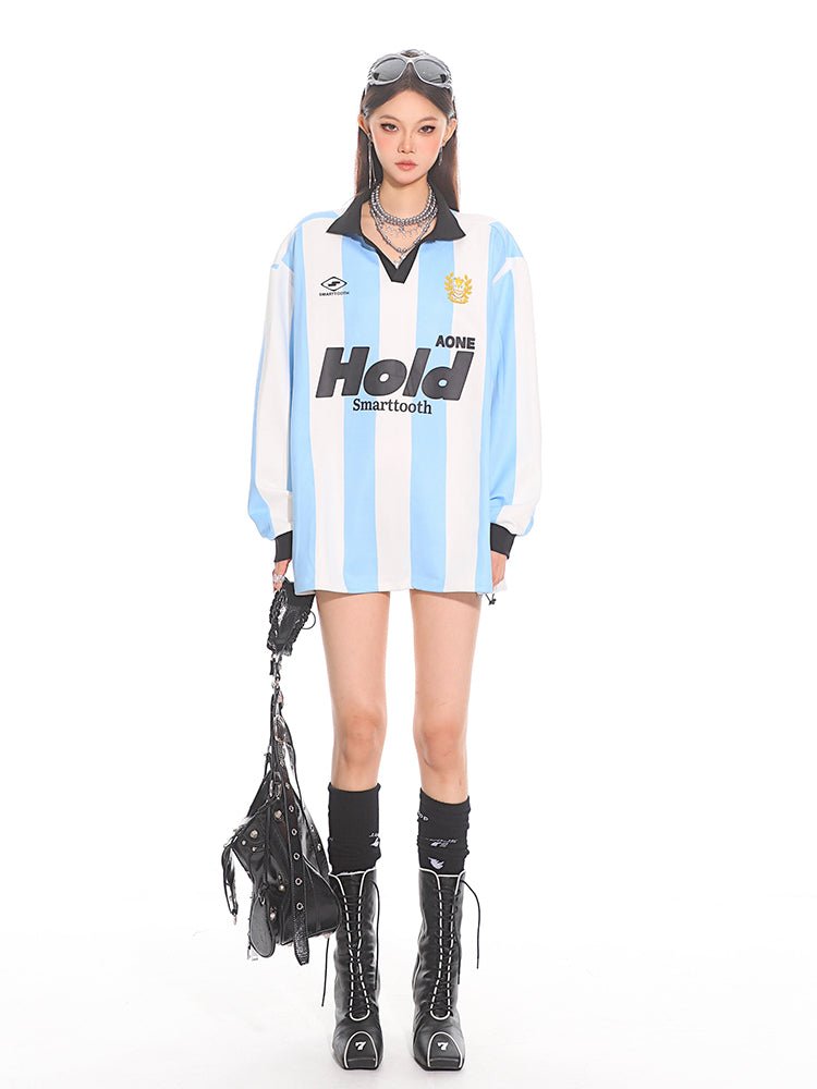 Color Block Blokette Argentinian Football Jersey - COPPING THREADS - CT Select