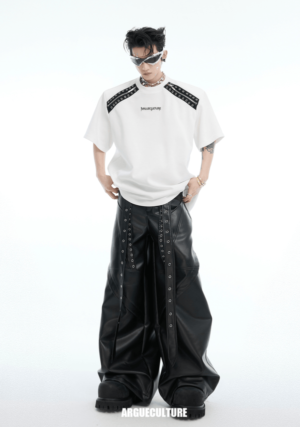 Color - Block Detachable Shoulder Pad Tee - COPPING THREADS - ArguE CulturE