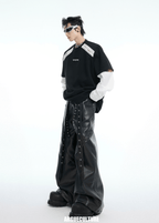 Color - Block Detachable Shoulder Pad Tee - COPPING THREADS - ArguE CulturE