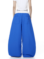 Color - Block Letter Print Parachute Pants - COPPING THREADS - CT Select