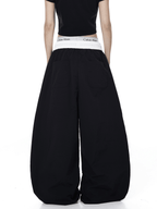 Color - Block Letter Print Parachute Pants - COPPING THREADS - CT Select