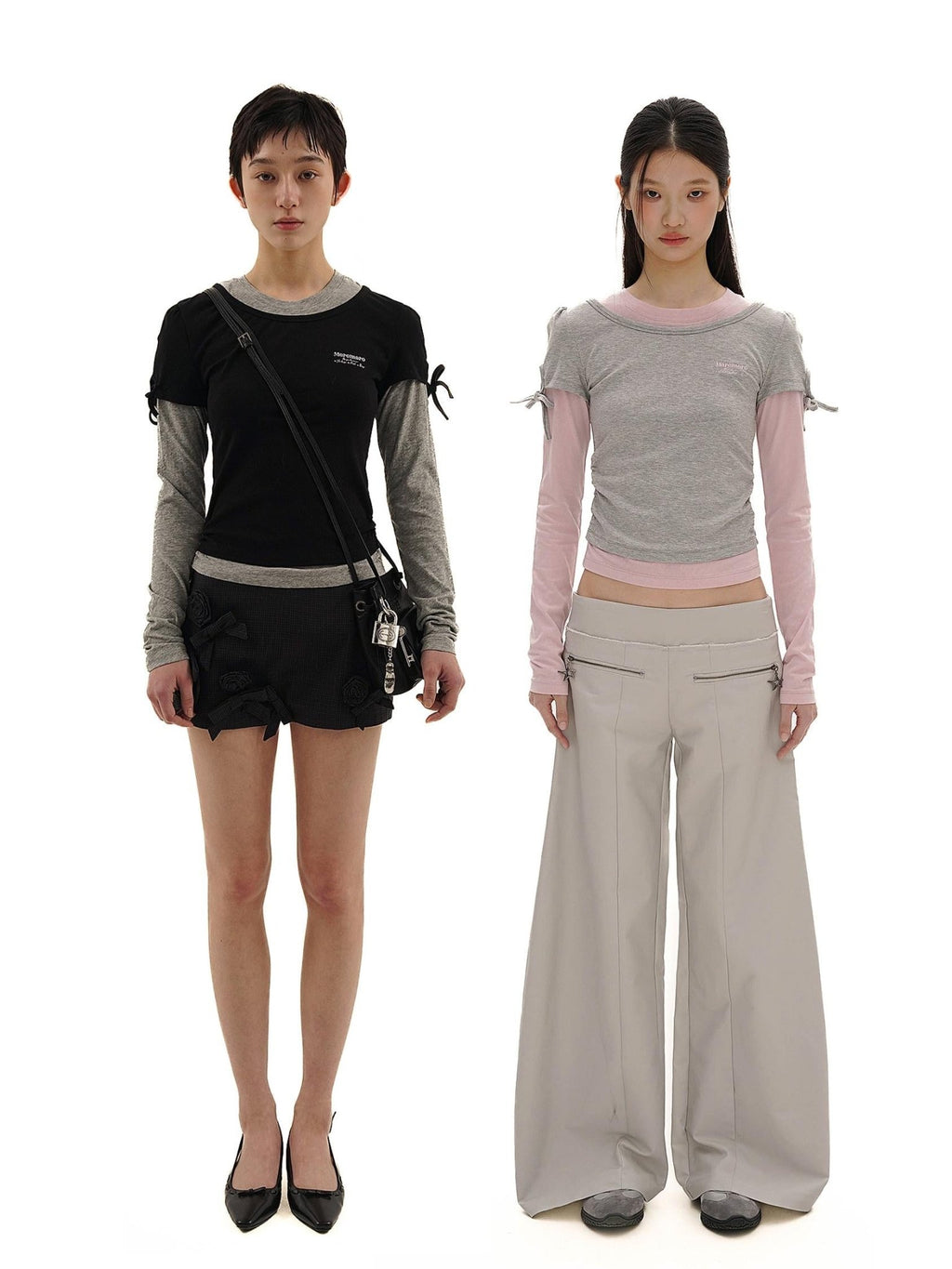 Color - Block Mock Layered Slim - Fit Tee - COPPING THREADS - MOROMORO