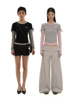 Color - Block Mock Layered Slim - Fit Tee - COPPING THREADS - MOROMORO