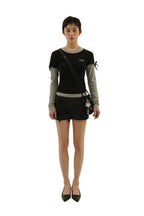 Color - Block Mock Layered Slim - Fit Tee - COPPING THREADS - MOROMORO