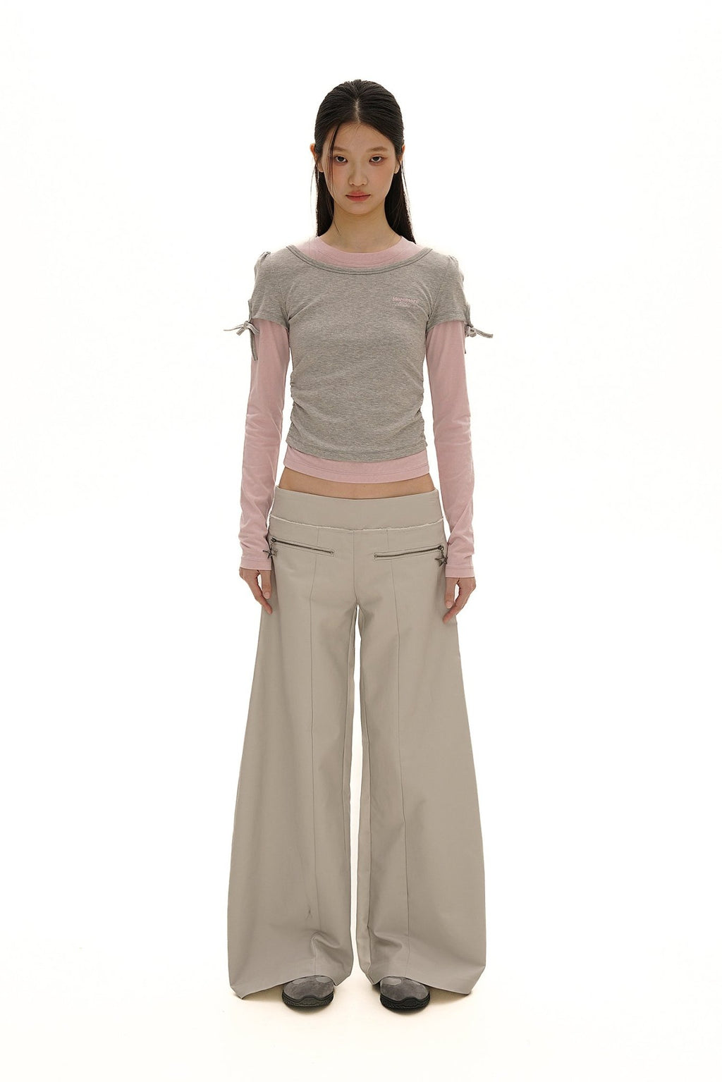 Color - Block Mock Layered Slim - Fit Tee - COPPING THREADS - MOROMORO