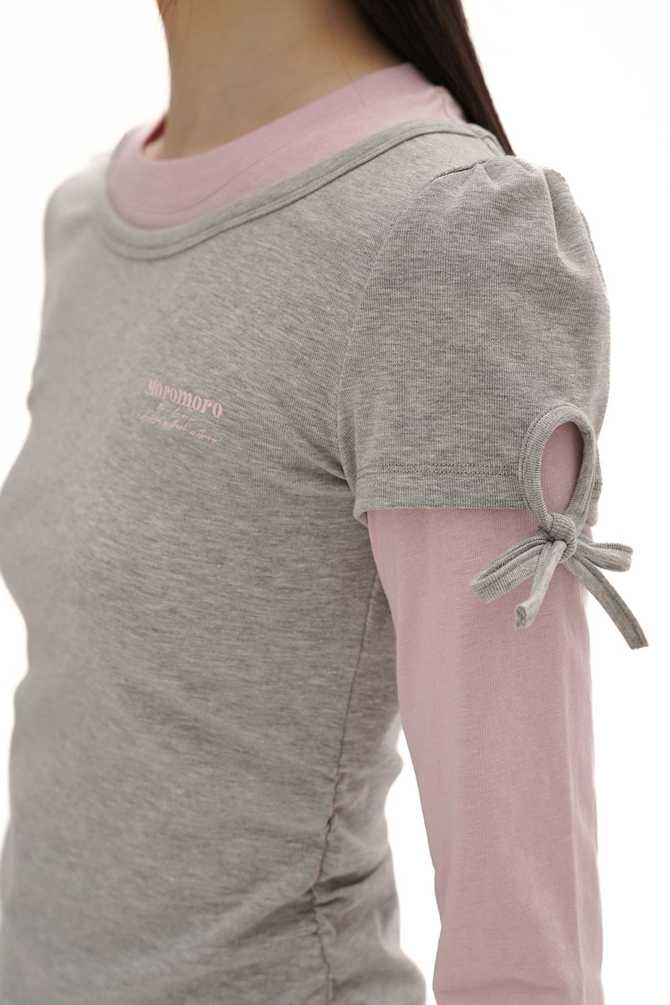 Color - Block Mock Layered Slim - Fit Tee - COPPING THREADS - MOROMORO